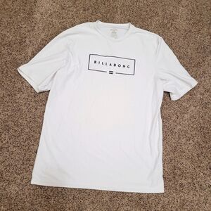 Billabong Mens Upf 50+ Sun Protection Loose Fit White Shirt Size XL